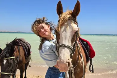 Horseback riding in Hurghada: Horseback riding on the beach or in the desert photo