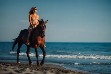Horseback riding in Hurghada: Horseback riding on the beach or in the desert photo